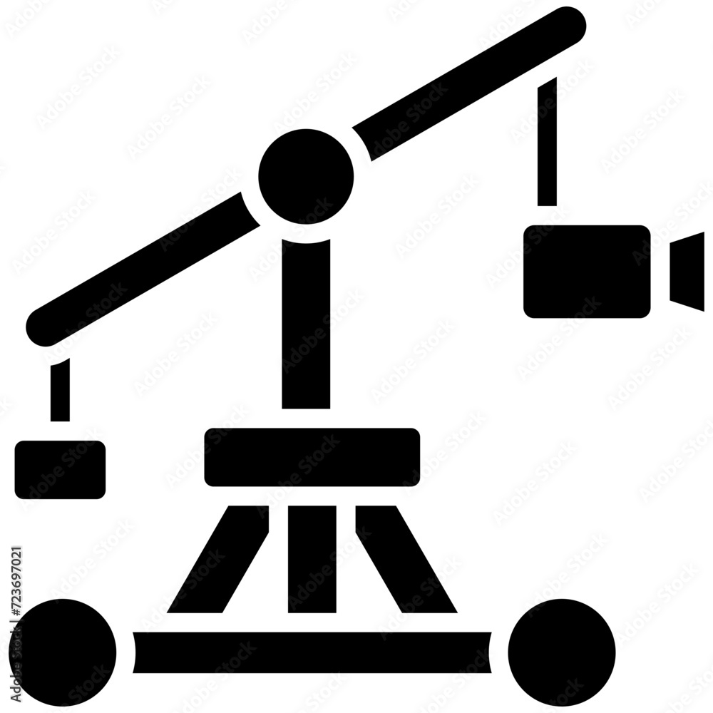 Camera Crane Icon Camera Crane Icon