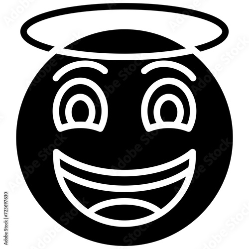 Smiling Face with Halo Icon
