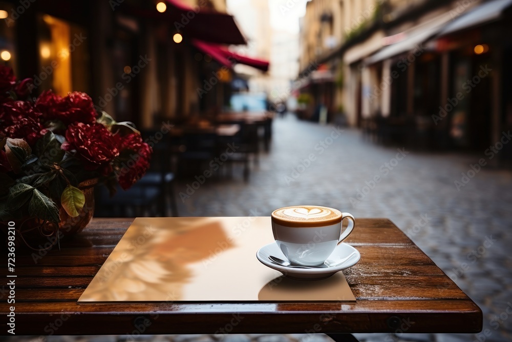 street cafe table and coffee street cafe table and coffee