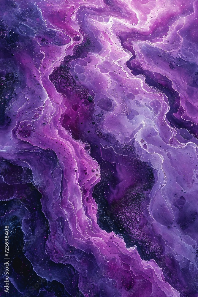 Purple Waves of Creativity: A Monthly Celebration of Artistic Expression Generative AI