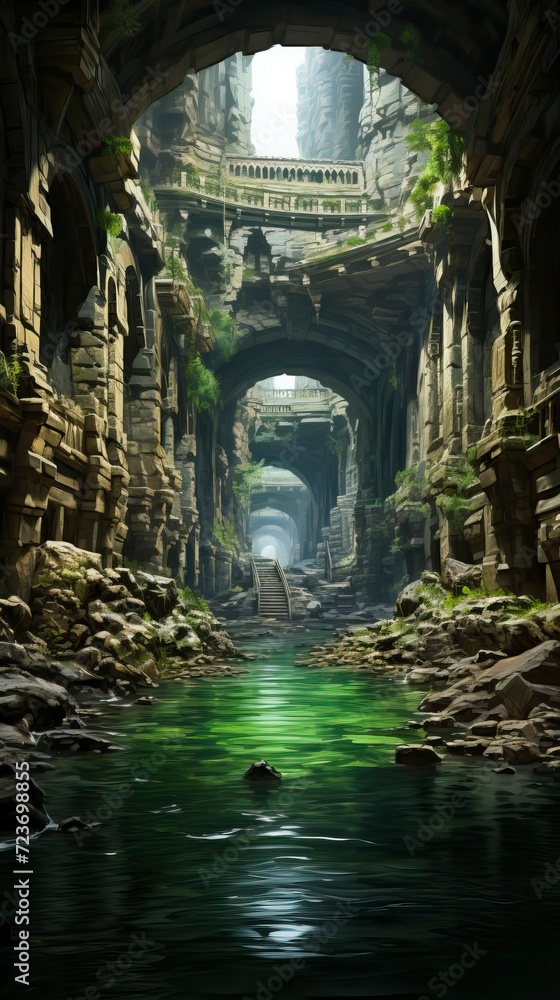 Obraz premium Underwater Fantasy world Beauty of creatures, Underwater Beauty, Fantasy World