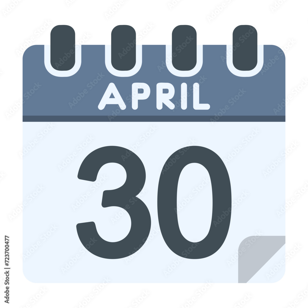 30 April Vector Icon Design 30 April Vector Icon Design