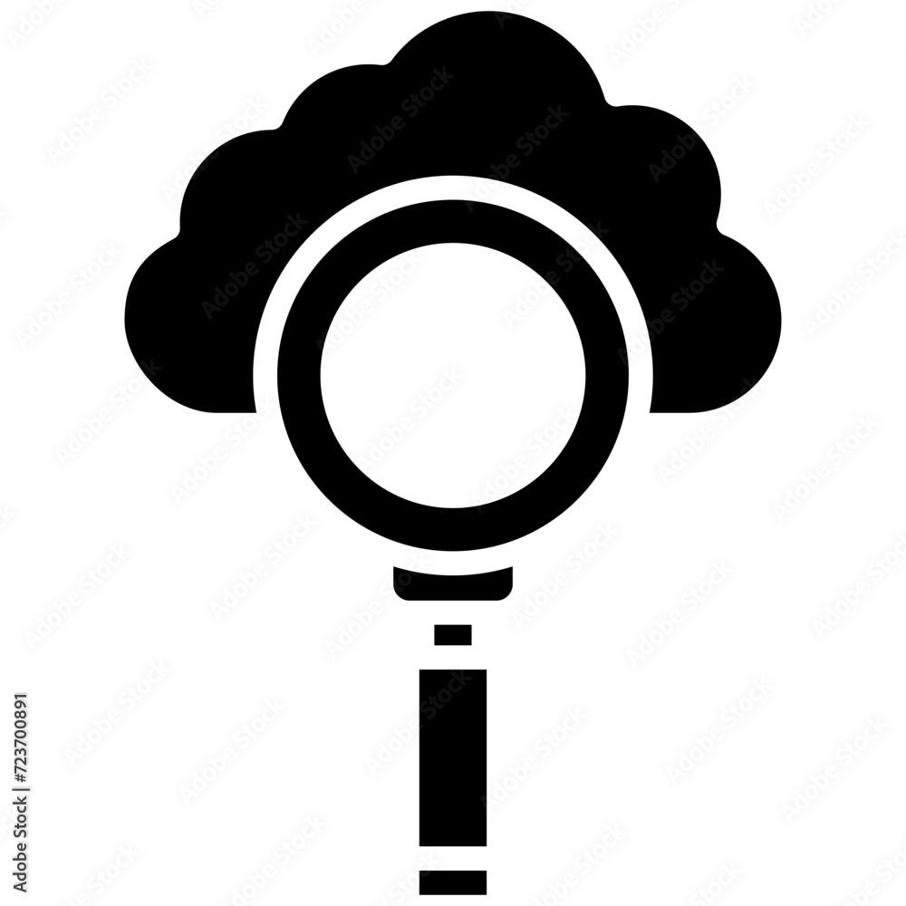 Cloud Search Icon Cloud Search Icon