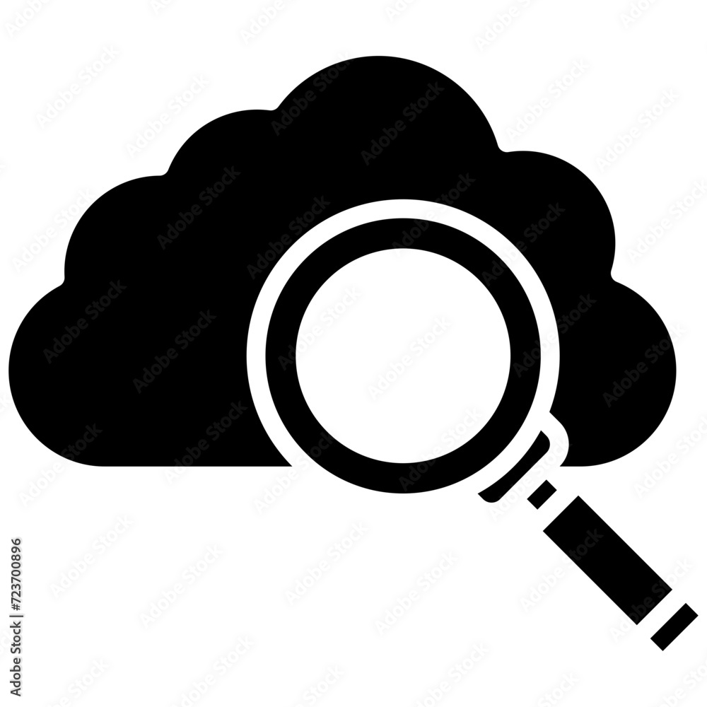 Cloud Searching Icon Cloud Searching Icon
