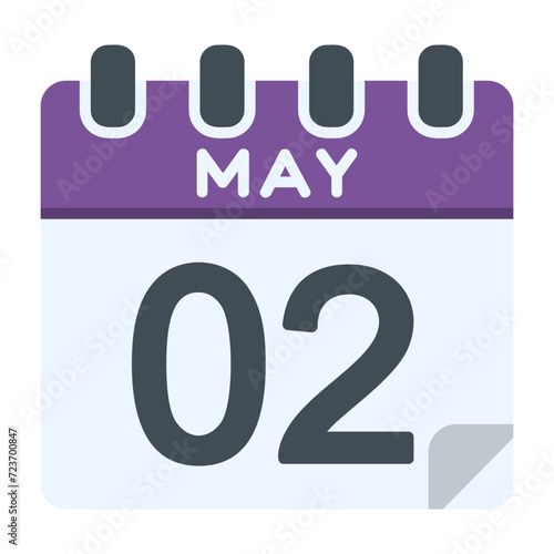 2 May Vector Icon Design