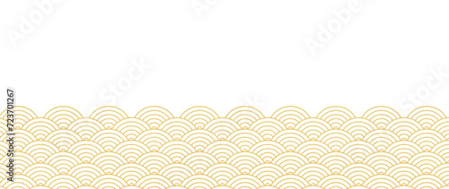 Happy Chinese new year backdrop vector. Wallpaper design with gold chinese pattern background. Modern luxury oriental illustration for cover, banner, website, decor, border, frame.