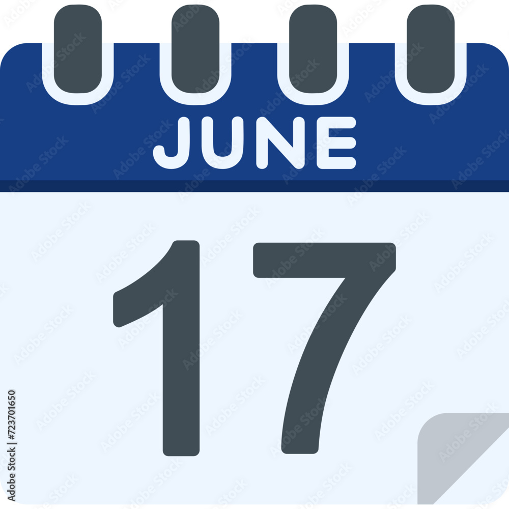 17 June Vector Icon Design 17 June Vector Icon Design