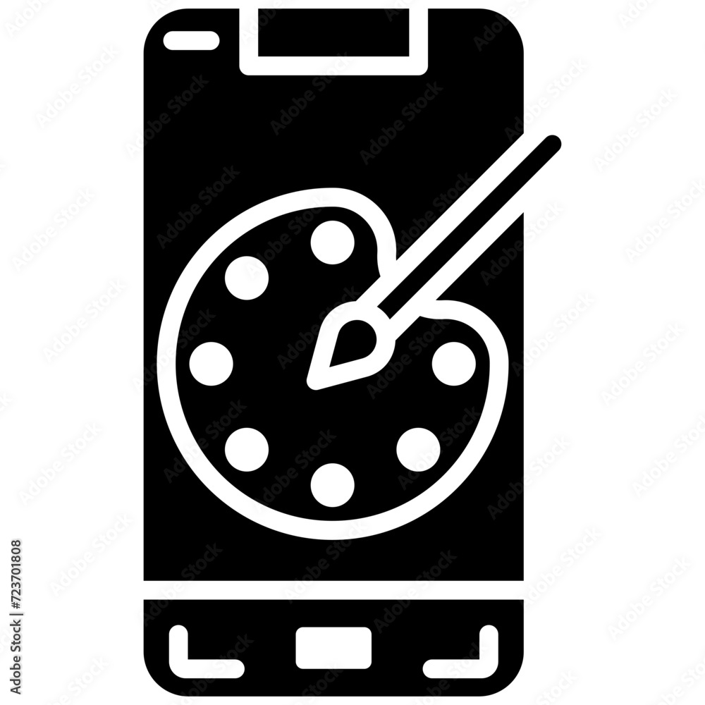Mobile Art Icon Mobile Art Icon