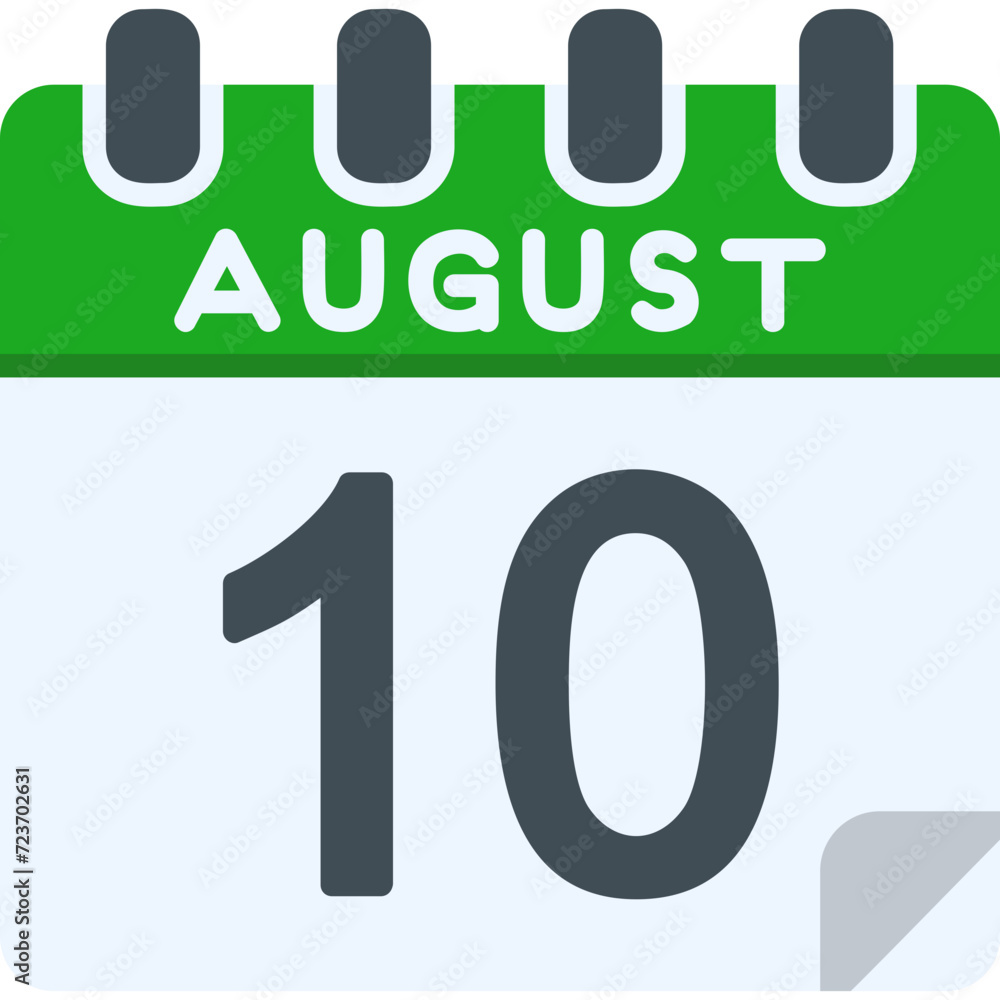 10 August Vector Icon Design 10 August Vector Icon Design