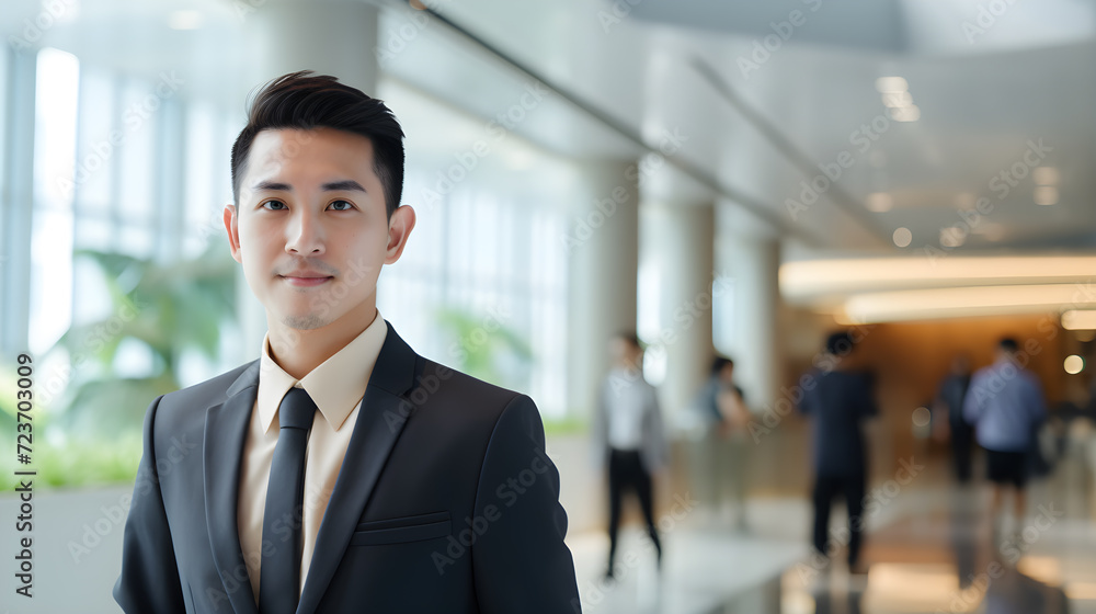 Portrait of a young businessman who started his own business at a young age. Portrait of a young businessman who started his own business at a young age.