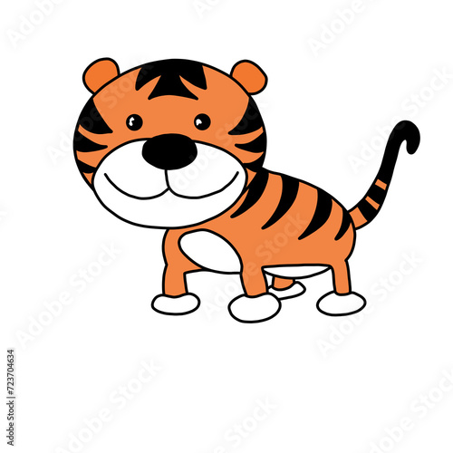 tiger cartoon character