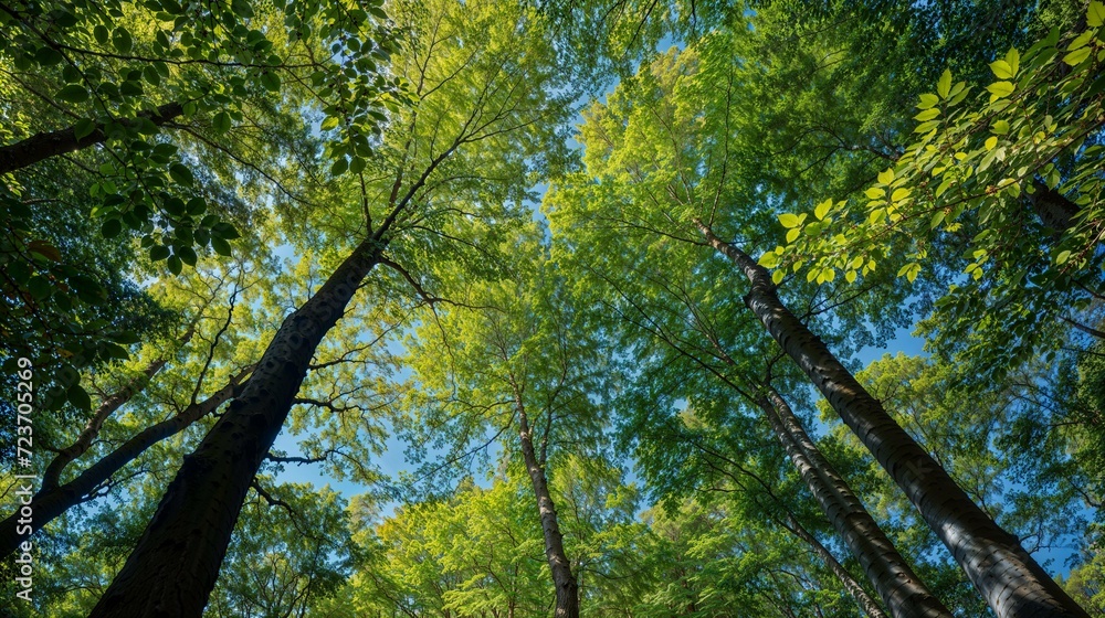 Obraz premium Tall trees in the forest