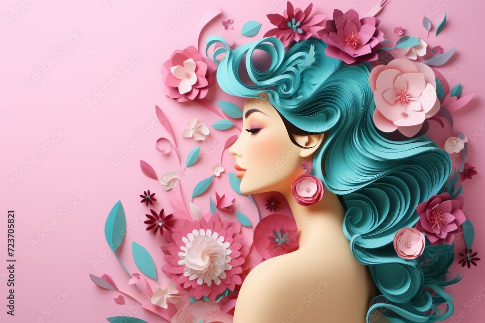 international women's day background. 8 march background of purple flowers. Flat lay arrangement with feminine elements and copy space international women's day background. 8 march background of purple flowers. Flat lay arrangement with feminine elements and copy space
