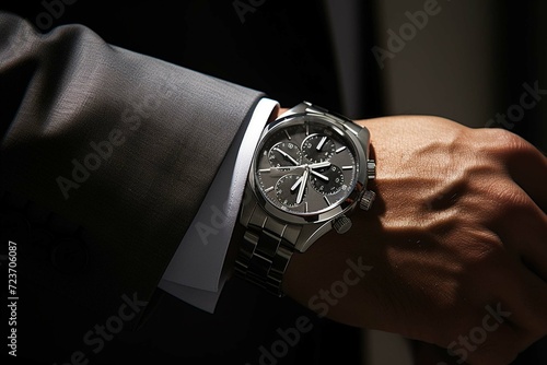businessman with watch
