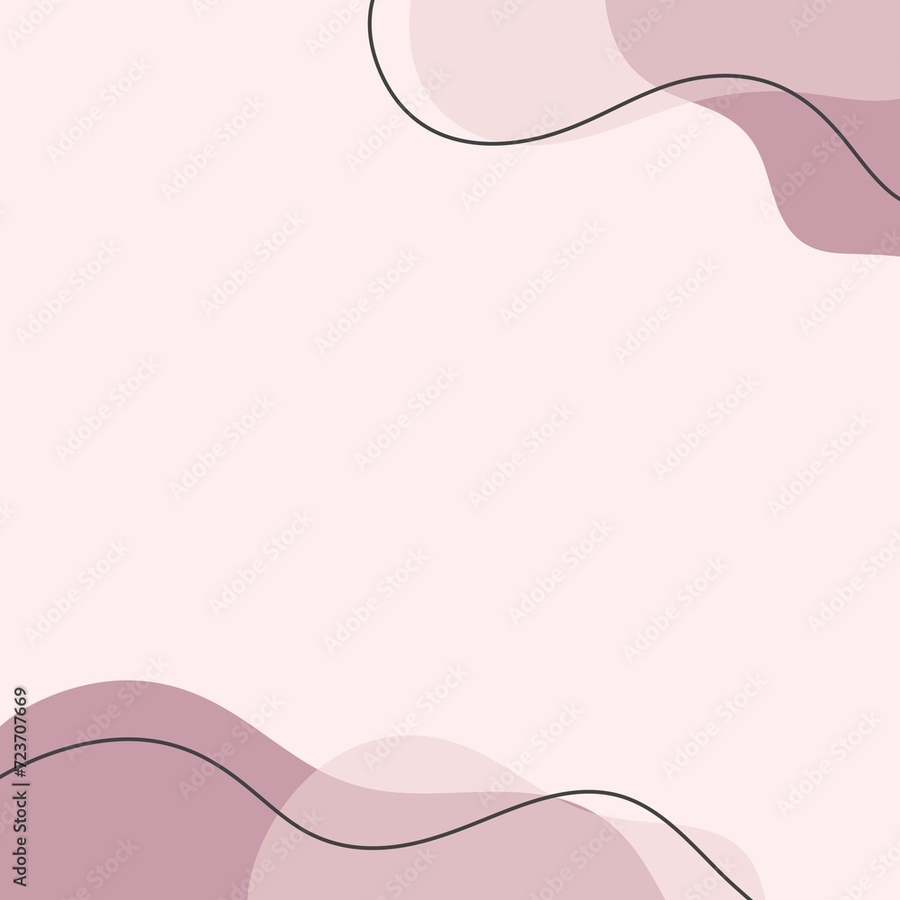 Rose background with curves