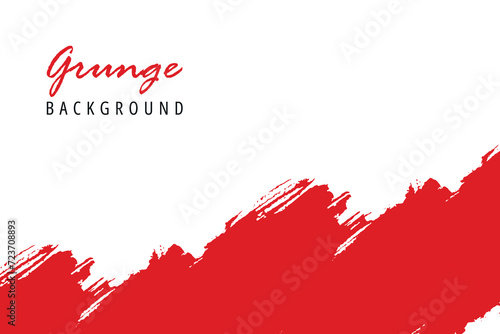 White and red abstract grunge background.