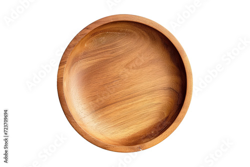 empty wood plate