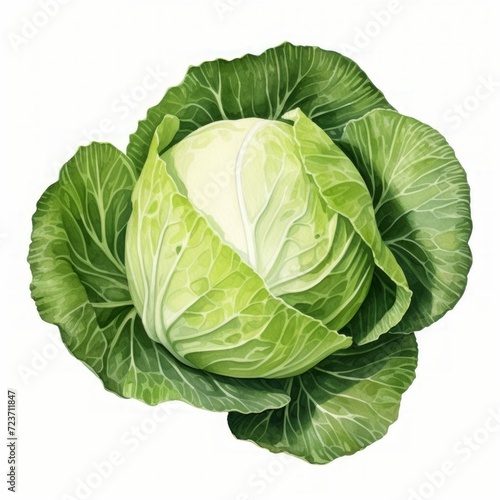 cabbage watercolor 