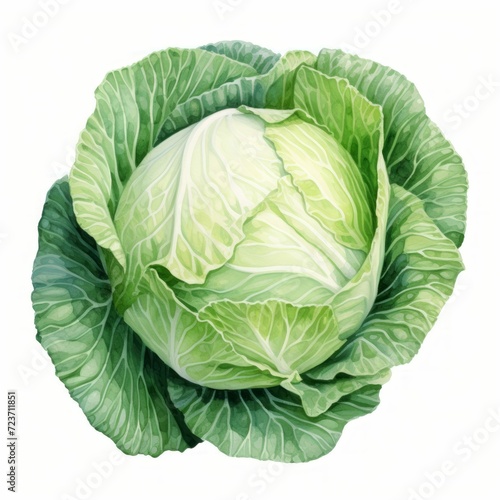 cabbage watercolor 