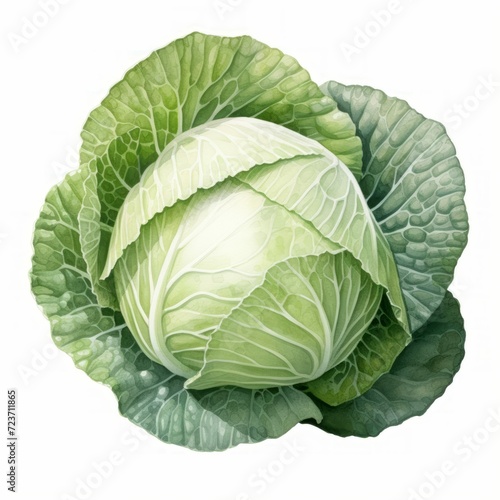 cabbage watercolor 