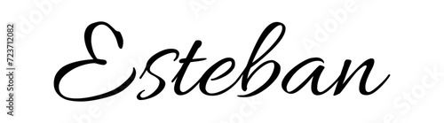 Esteban - black color - name written - ideal for websites, emails, presentations, greetings, banners, cards, books, t-shirt, sweatshirt, prints, cricut, silhouette, 
