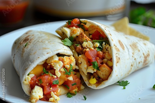 Vegetarian Breakfast Burrito