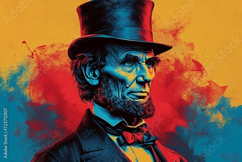 Abraham Lincoln's Top Hat: A Tribute to the 16th President Generative AI photo