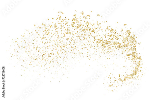 Gold Vector Texture Pattern on White Background. Light Golden Confetti. Yellow Illustration Backdrop. Design Element. 