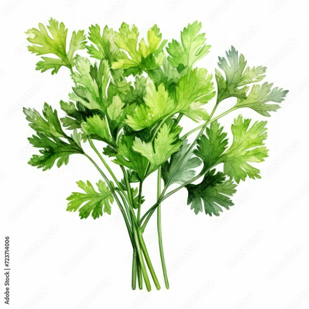 watercolor parsley watercolor parsley