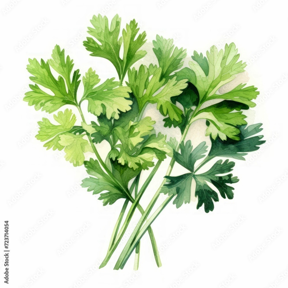 watercolor parsley watercolor parsley