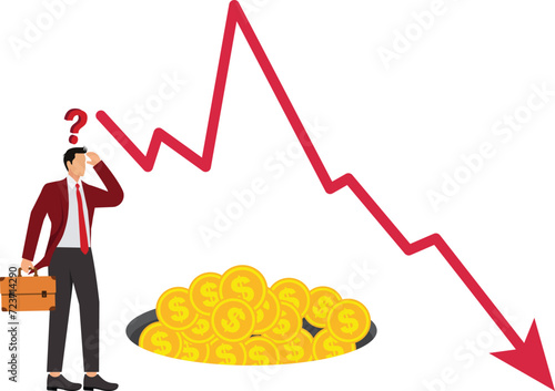 Bad News, Currency, Finance, Mistake, Stock Market Crash, Accidents and Disasters, Businessman,