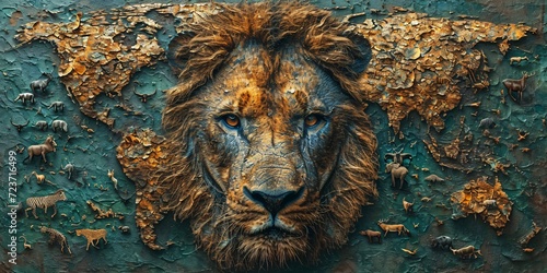 Lion Face Art  A Monthly Event Celebrating Creativity and Animal Lovers Generative AI