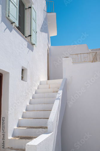 Street in the old town of Naxos Island.