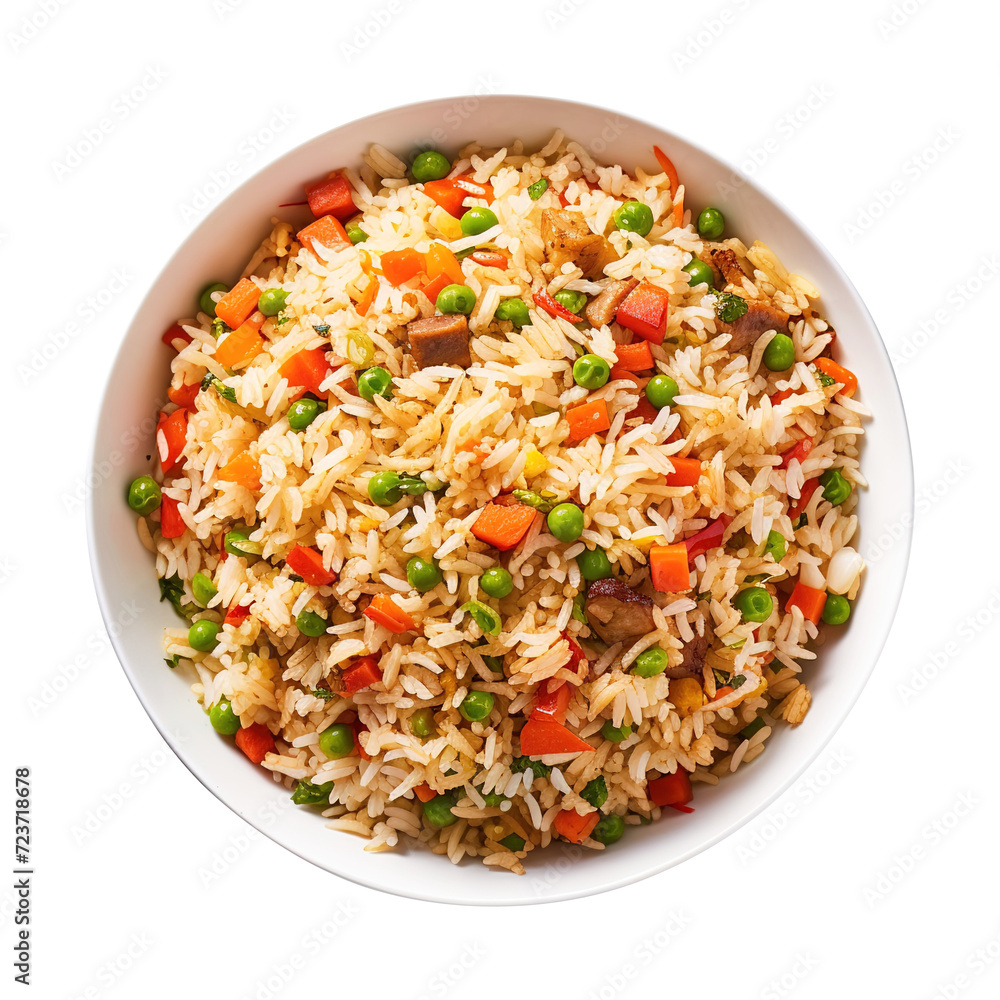 Bowl of fried rice on transparent background Remove png, Clipping Path Bowl of fried rice on transparent background Remove png, Clipping Path