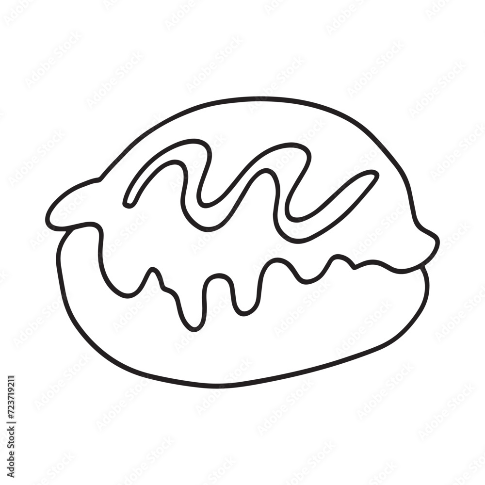 set of sweet cakes, cromboloni, dessert isolated on white background. donut, cromboloni, cakes, pudding set of sweet cakes, cromboloni, dessert isolated on white background. donut, cromboloni, cakes, pudding
