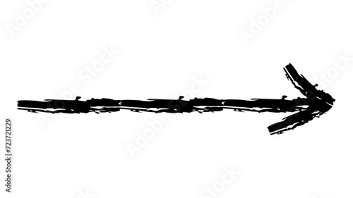Hand drawn crayon chalk charcoal line arrows set. curvy and wavy arrows isolated on white. Group of squiggles and scribbles strokes. Elements for diagrams. doodle marker