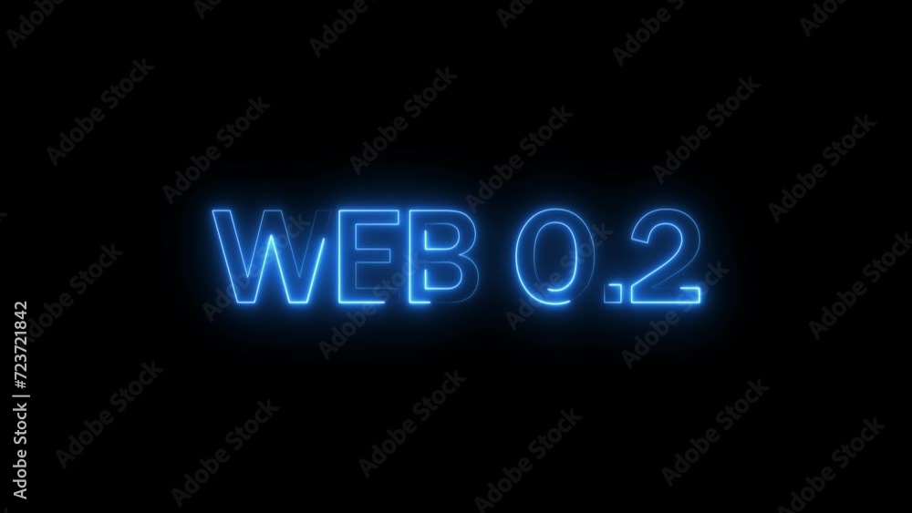 Neon WEB 0.2 text technology background 4k animation Neon WEB 0.2 text technology background 4k animation