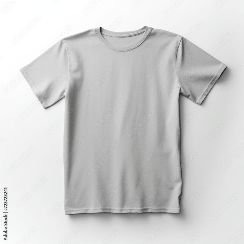 White T-shirt Mockup for placing your design. Top view of clothing for a man or woman. Plain shirt without print White T-shirt Mockup for placing your design. Top view of clothing for a man or woman. Plain shirt without print