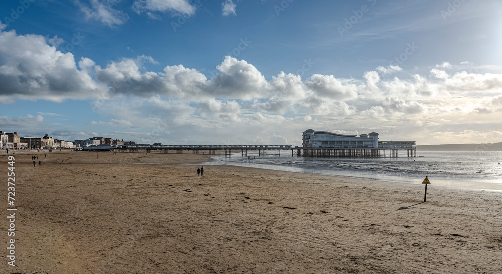 Am Strand von Weston-Super-Mare (UK)