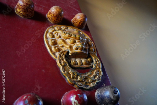 Door handles in the shape of an animal's head. Tiantan Sky Temple. © Vladimir