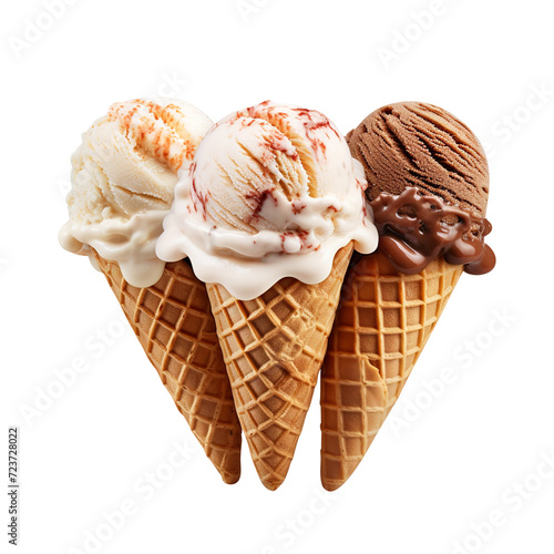ice cream cone on transparent background Remove png, Clipping Path