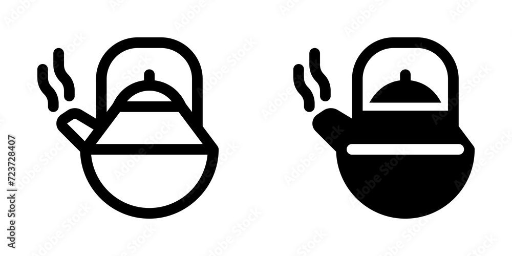 Editable teapot, kettle vector icon. Wellness, spa, relaxation. Part of a big icon set family. Perfect for web and app interfaces, presentations, infographics, etc Editable teapot, kettle vector icon. Wellness, spa, relaxation. Part of a big icon set family. Perfect for web and app interfaces, presentations, infographics, etc