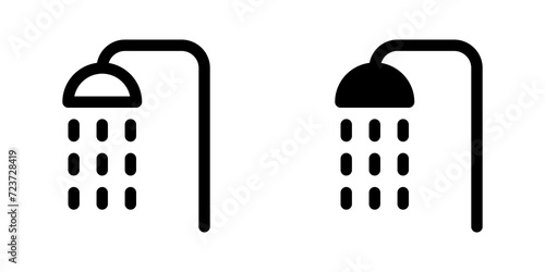 Editable shower head vector icon. Wellness, spa, relaxation. Part of a big icon set family. Perfect for web and app interfaces, presentations, infographics, etc