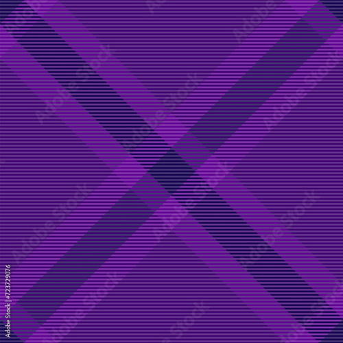 Herringbone check vector background, valentines day fabric tartan pattern. Simplicity textile seamless texture plaid in violet and indigo colors.