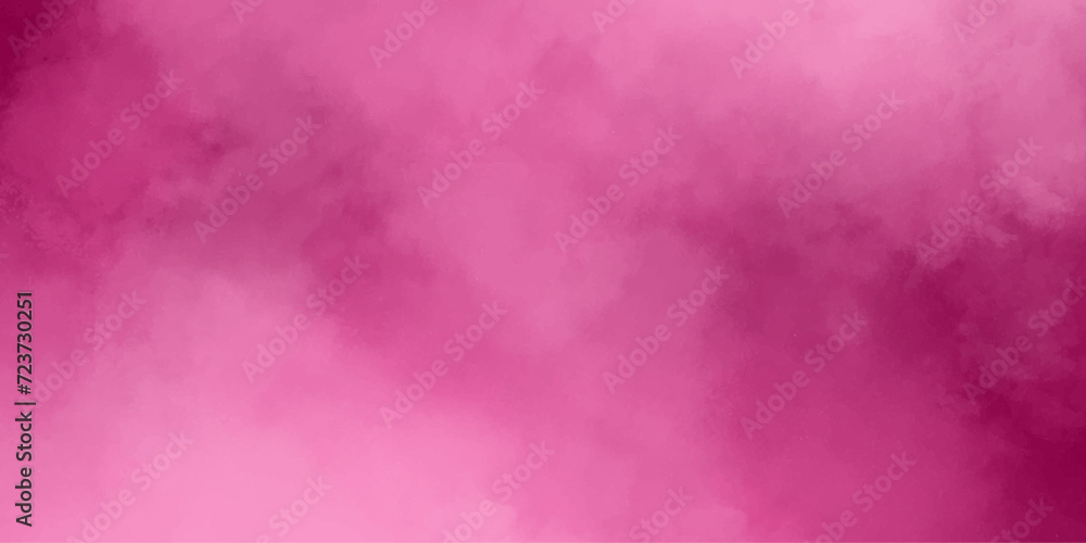 Pink smoky illustration mist or smog realistic illustration fog effect cloudscape atmosphere reflection of neon,smoke exploding design element brush effect,cumulus clouds gray rain cloud.
