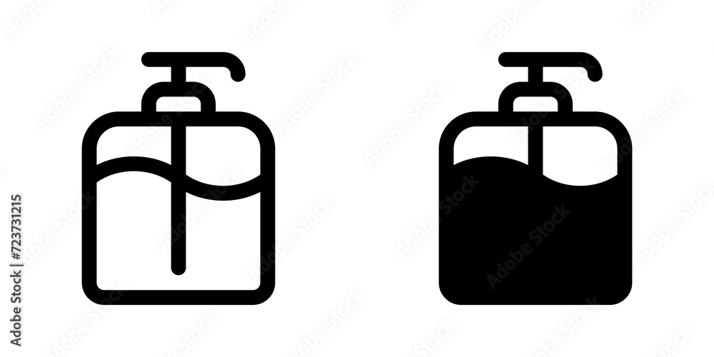 Editable shampoo pump bottle vector icon. Barbershop, lifestyle, grooming. Part of a big icon set family. Perfect for web and app interfaces, presentations, infographics, etc Editable shampoo pump bottle vector icon. Barbershop, lifestyle, grooming. Part of a big icon set family. Perfect for web and app interfaces, presentations, infographics, etc