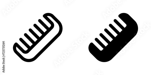 Editable hair comb vector icon. Barbershop, lifestyle, grooming. Part of a big icon set family. Perfect for web and app interfaces, presentations, infographics, etc