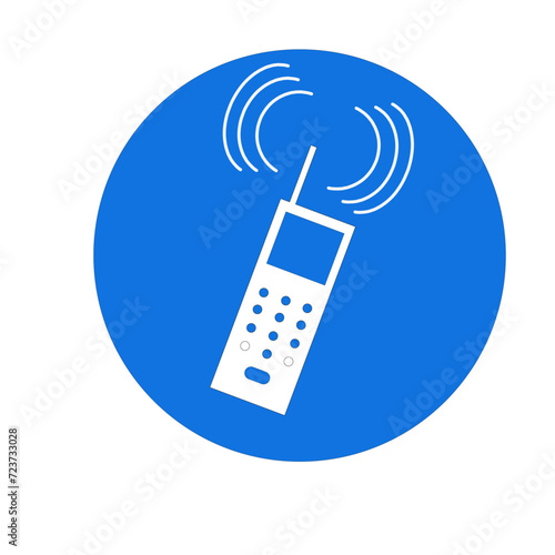 Panneau autorisant l'activation des téléphones portables
