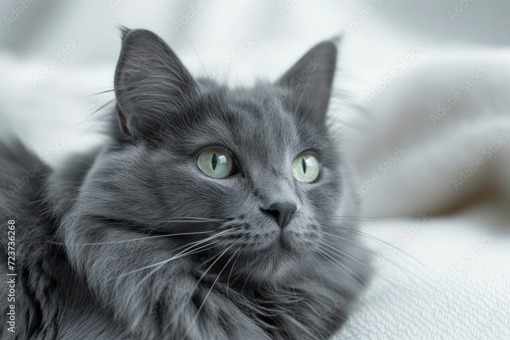 Gorgeous beautiful gray cat