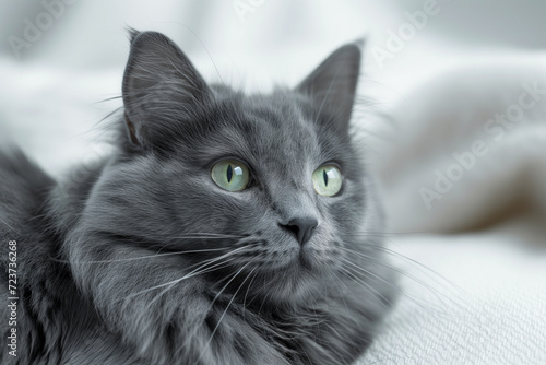 Gorgeous beautiful gray cat